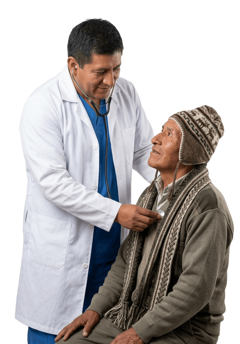 Médico atendiendo a un paciente